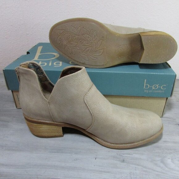 BOC Born Women's Lucy Block Heel Ankle Booties - Natural - BC0016902 - Picture 4 of 4